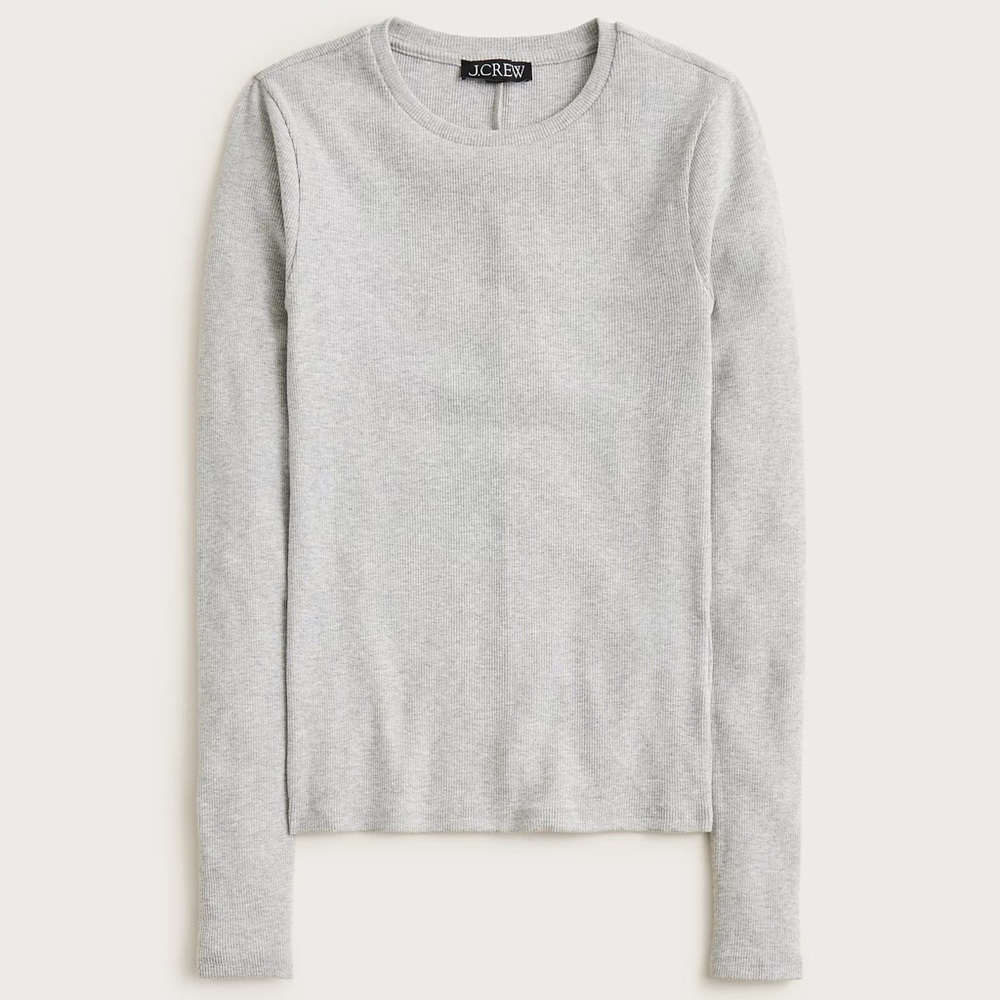 J.Crew Perfect rib long-sleeve T-shirt - size M - NWT - Picture 3 of 5